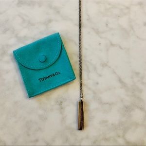 Authentic Tiffany Bar necklace in sterling silver